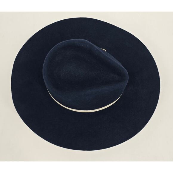 Rocking C by Cavender’s Boho Western Navy Wool Felt Fedora main image 8